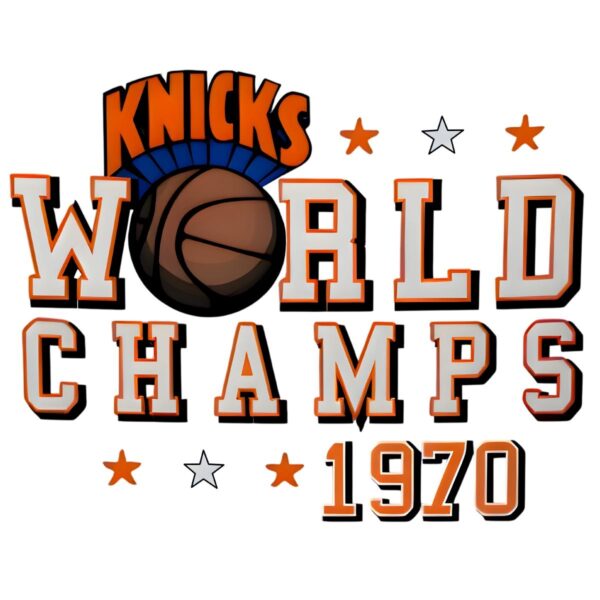 Vintage New York Knicks World Champs 1970 PNG