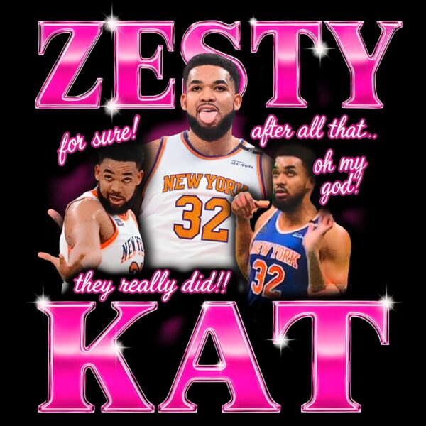 Zesty Kat Karl Anthony Towns New York Basketball Bootleg PNG