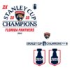 2X Stanley Cup Champions Florida Panthers Hockey SVG