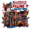 Retro America Killing It Since 1776 Horror Tv Collage PNG