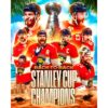 Back To Back Stanley Cup Champions Florida Panthers Poster PNG