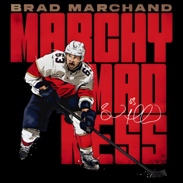 Brad Marchand Marchy Madness Florida Panthers Player Signature PNG