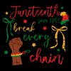 Break Every Chain Juneteenth Afro Pride Sine 1865 PNG
