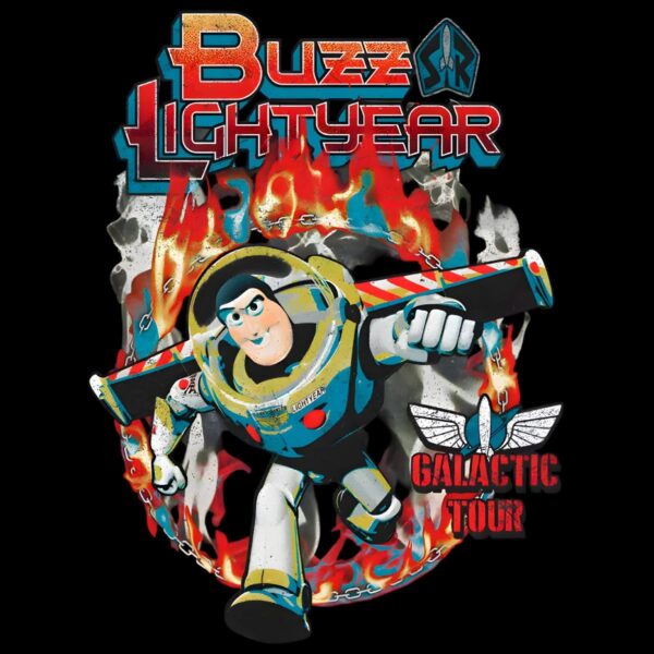 Buzz Lightyear Galactic Tour Tie Dye Toy Story PNG