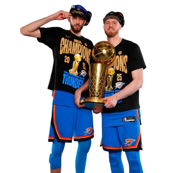 Chet Holmgren Isaiah Hartenstein 2025 Nba Champions Duo Pose PNG