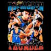 Chet Holmgren Oklahoma City Thunder Retro Basketball Collage PNG