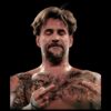Cm Punk Wrestling Attitude Vintage Middle Finger PNG