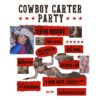 Cowboy Carter Party Brooklyn Beyonce Poster PNG