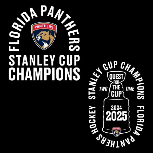 Florida Panthers 2024 2025 Back To Back Stanley Cup Champions Conquest SVG