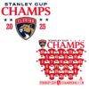 Florida Panthers 2025 Stanley Cup Champions Jersey Roster PNG