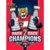 Florida Panthers Back To Back Champions 2024 2025 Mascot Holding Stanley Cups PNG