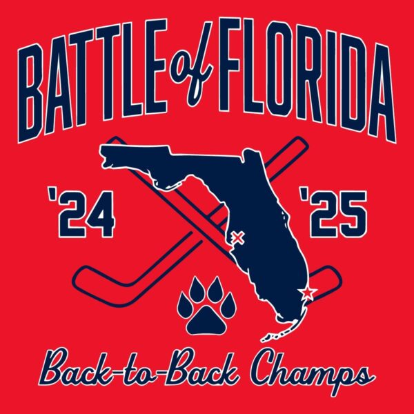 Florida Panthers Hockey 24 25 Battle Of Florida Champs SVG
