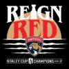 Florida Panthers Reign Red 2025 Stanley Cup Champions Sunset Vintage SVG