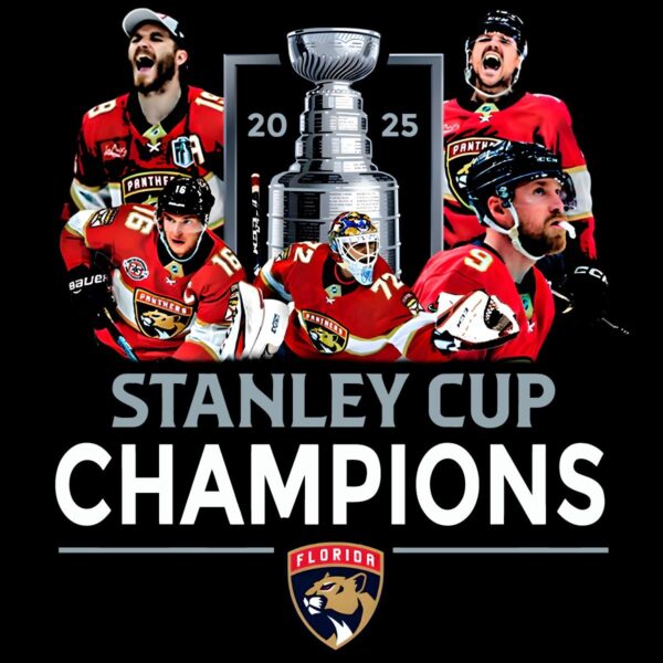 Florida Panthers Stanley Cup Champions 2025 Hockey Team PNG