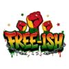 Free Ish Juneteenth Black Power Fist Broken Chains PNG