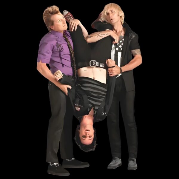 Green Day Funny Upside Down Band Pose PNG