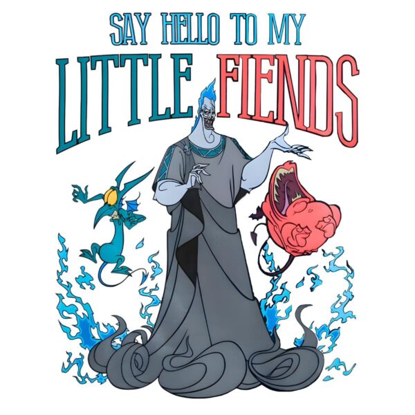 Hades Say Hello To My Little Fiends Cartoon Tie Dye PNG