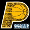 Indiana Pacers 2025 Finals Roster Typography P Logo SVG