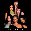Katseye Kpop Girl Group Portrait Glam Style Black PNG
