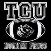 Tcu Horned Frogs Retro Football Logo Graphic SVG