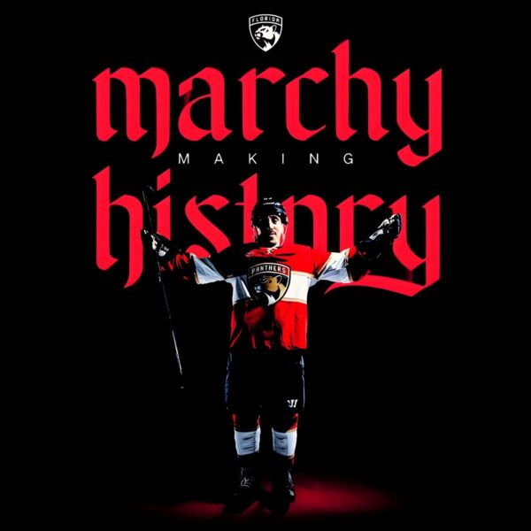 Marchy Making History Florida Panthers Hockey Player PNG