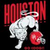 Vintage Throwback Houston Cougars Football Helmet Go Coogs SVG