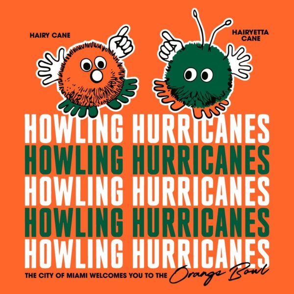 Miami Hurricanes Hairy And Hairyetta Orange Bowl Stadium SVG