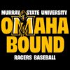 Murray State Omaha Bound Baseball Mascot Bold Text SVG
