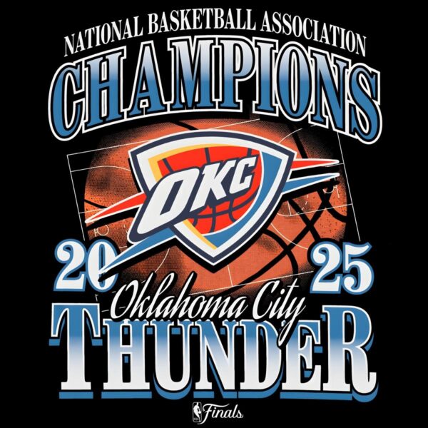Nba Finals Oklahoma City Thunder 2025 Basketball Champions PNG