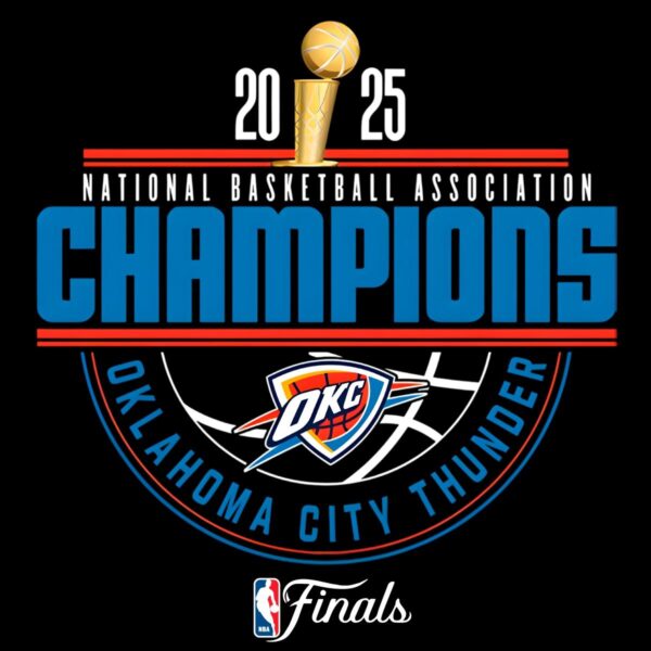 Okc Thunder Basketball 2025 Nba Champions Arch PNG
