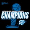 Oklahoma City Thunder 2025 Finals Champions Playoff Jump Pass SVG