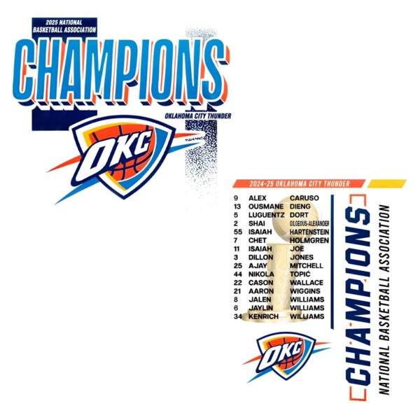 Oklahoma City Thunder 2025 Nba Finals Champions Locker Room Celebration PNG