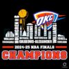 Oklahoma City Thunder 2025 Nba Finals Champions Player Skyline SVG