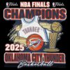 Oklahoma City Thunder Basketball Nba Finals 2025 Champions PNG