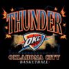 Oklahoma City Thunder Lightning Storm Basketball Logo PNG