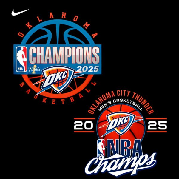 Oklahoma City Thunder Mens Basketball 2025 Nba Finals Champs PNG