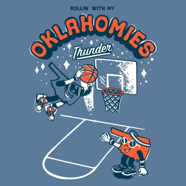Oklahoma City Thunder Rollin With My Oklahomies SVG