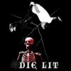Playboi Carti Die Lit Skeleton Flip Pose Lightning PNG
