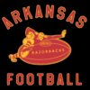 Retro Arkansas Razorbacks Football Midcentury Logo Mascot SVG