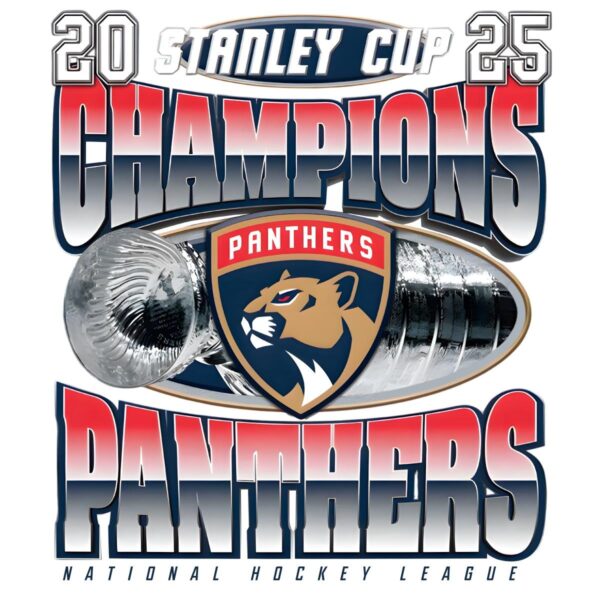 Retro Florida Panthers Nhl 2025 Stanley Cup Champions Victory PNG