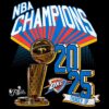Retro Nba Finals Champions 2025 Thunder Up Trophy PNG