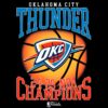 Retro Okc Thunder 2025 Nba Champions Basketball PNG