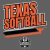 Retro Texas Softball College World Series Bold Stripe Graphic SVG
