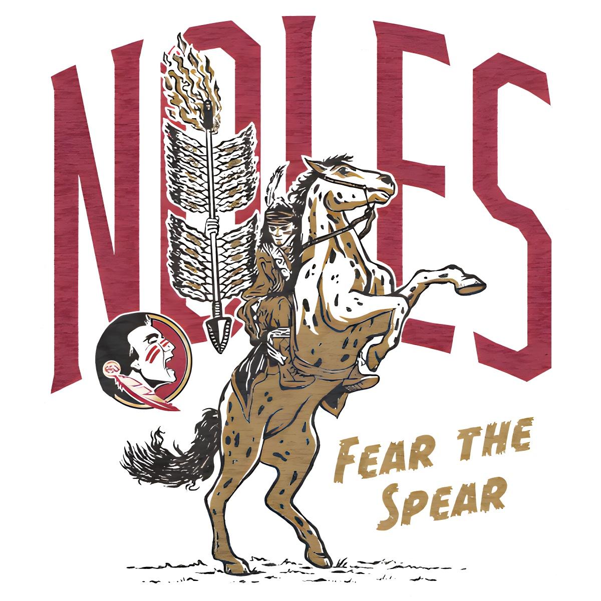 Retro Vintage Florida State Football Renegade Pregame Fear The Spear PNG Retro Vintage Florida State Football Renegade Pregame Fear The Spear PNG