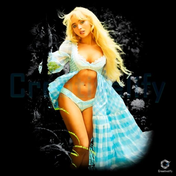 Sabrina Carpenter Coquette Style Garden Fantasy PNG