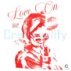 Selena Gomez Love On Retro Red Kiss Graphic PNG