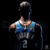 Sga Thunder Nba Finals Back View Spotlight PNG