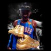 Shai Gilgeous Alexander 2025 Thunder Champion Golden Shoes Tribute PNG