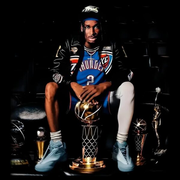 Shai Gilgeous Alexander 2025 Thunder Legacy Championship Throne PNG