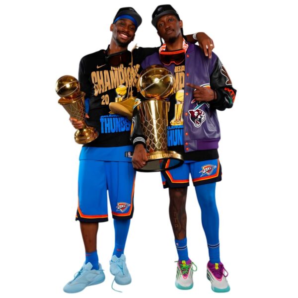 Shai Gilgeous Alexander Jalen Williams 2025 Championship Celebration PNG